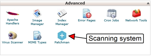 Location of Patchman in control panel